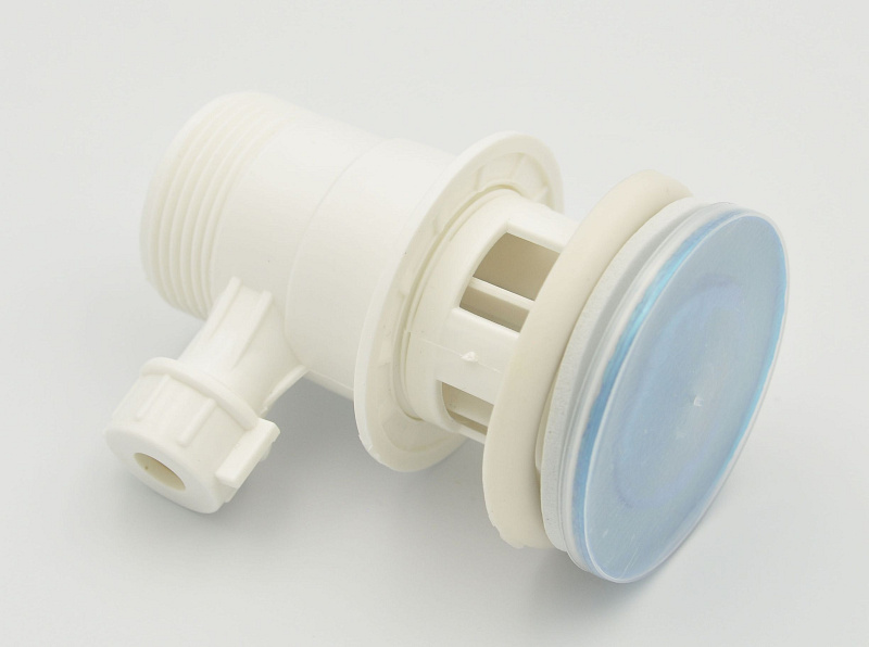 Leeresztő szelep mosdóhoz, automata, műanyag